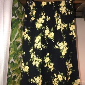 R&K vintage floral skirt